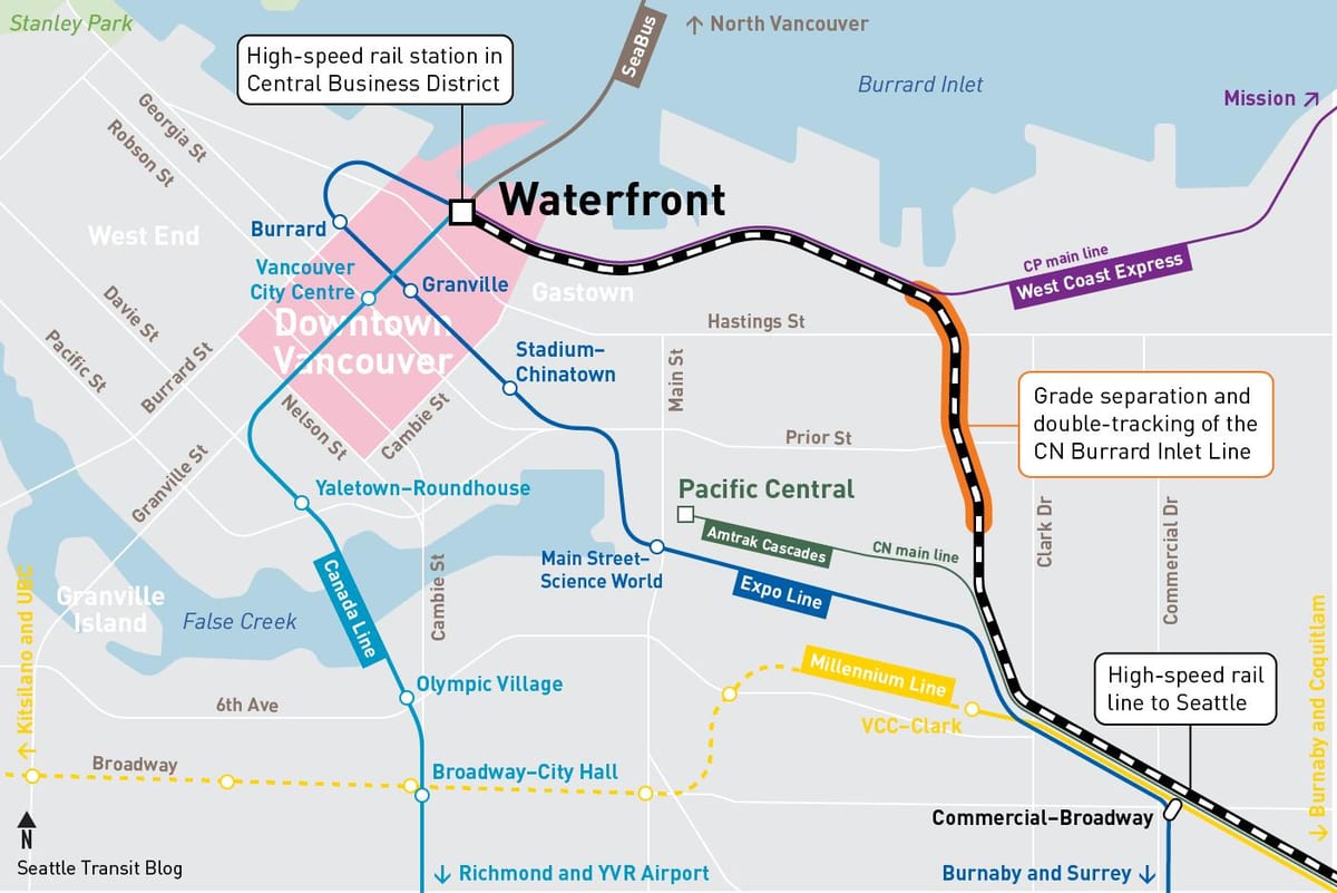 Kort af höfnina stöð vancouver