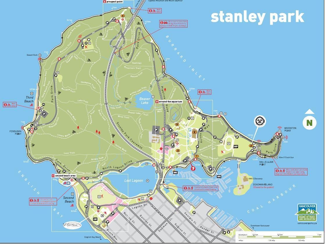 stanley park lest kort