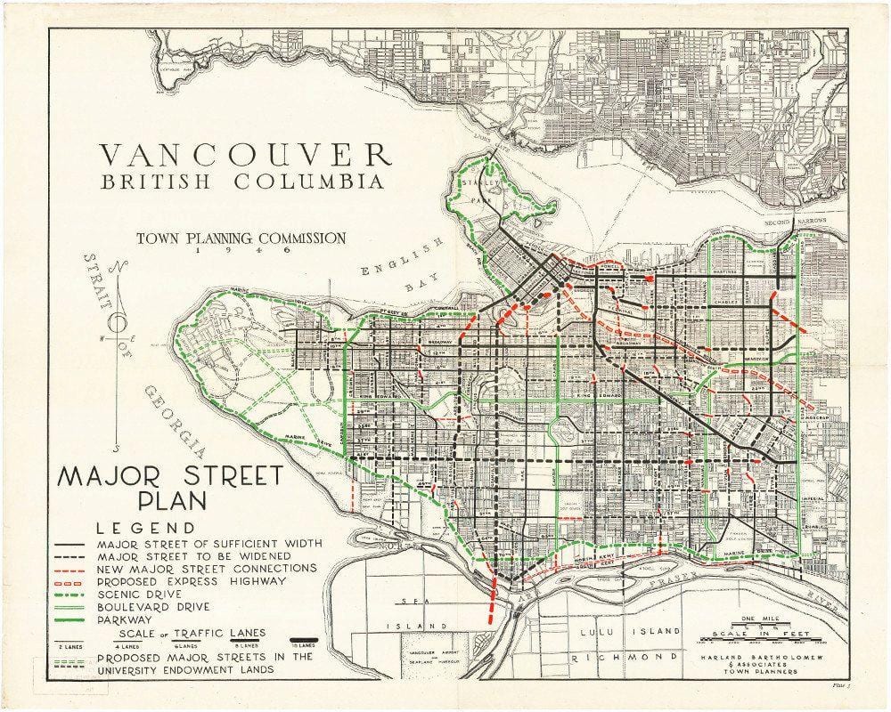 Kort af uppskerutími vancouver