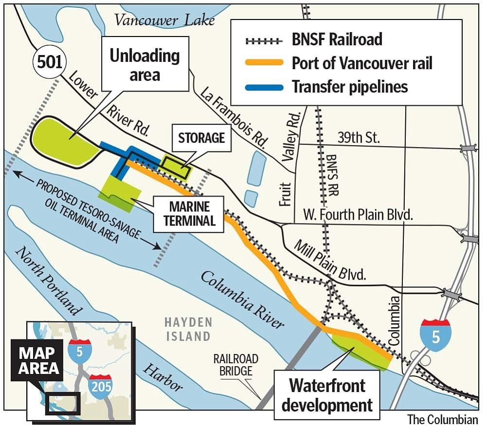 höfnina vancouver kort