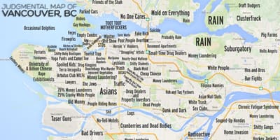 Dómhörð kort vancouver