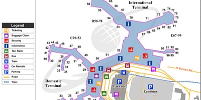 Vancouver fyrir krist flugvöllur kort