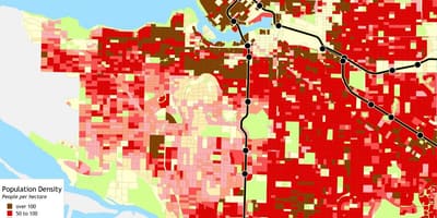 Kort af vancouver island íbúafjölda