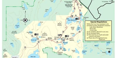 Kort af vancouver island héraðsins garður