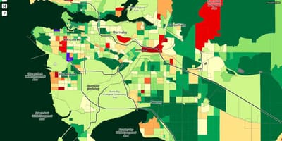 Kort af vancouver lýðfræði